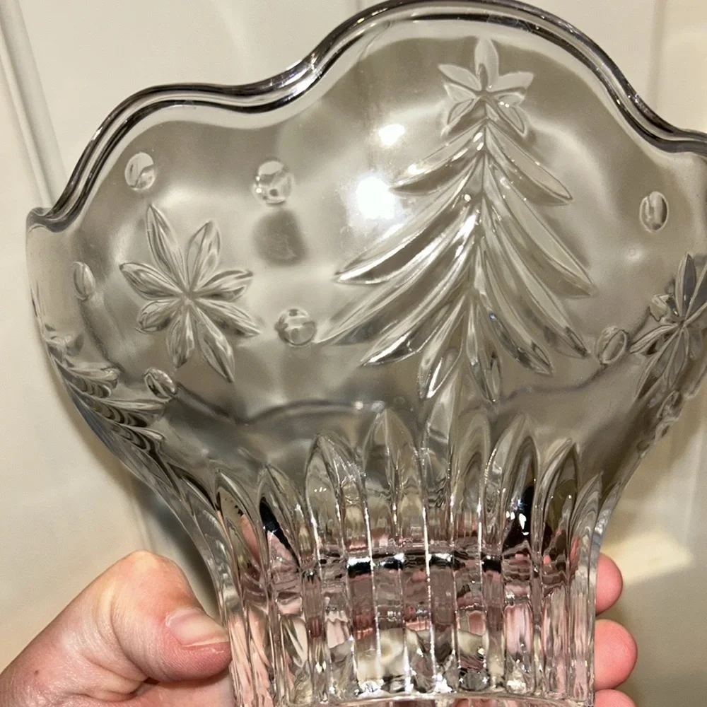 Crystal Christmas night bowl
